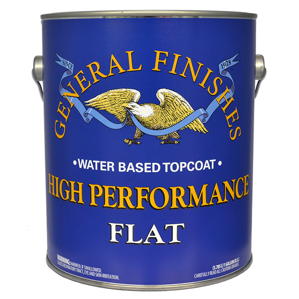 General Finishes 1 Gal Clear High Performance Water-Based Topcoat, Flat GAHF